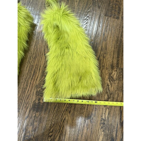 The Grinch Faux Fur Hat & Leg Warmer Boots Combo Dr. Seuss Christmas Cosplay - Picture 6 of 6